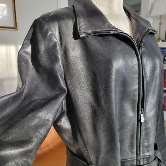 Marc New York black leather jacket - Picture 5 of 8